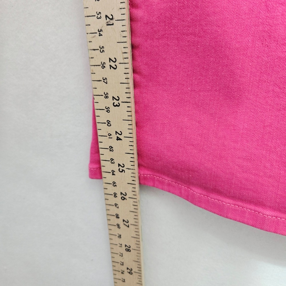 NYDJ Pink Pants Marilyn Jeans Size 12 Pink Lift Tuck Stretch Denim Pants #1045 - Picture 7 of 9
